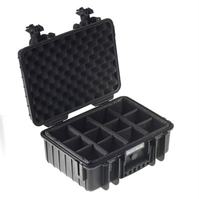 B&W outdoor.cases type 4000 (black / divider)