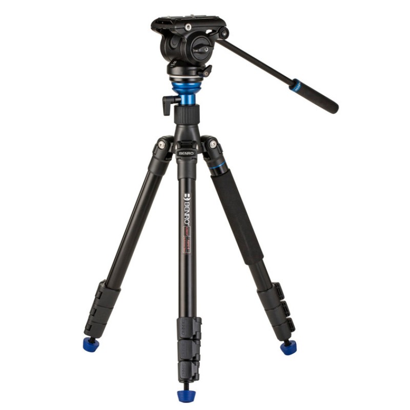 Benro Aero A2883F Travel Angel - Video Tripod Kit with Leveling Column and S4PRO Head