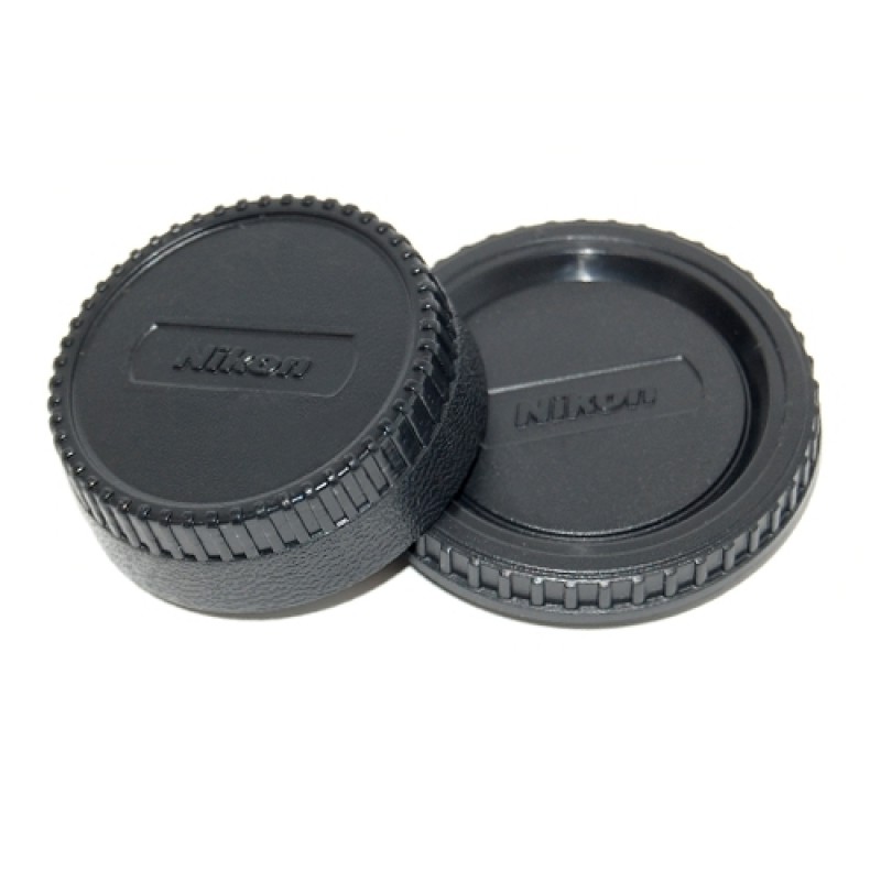 Caruba Rear Lens and Body Cap for Nikon F