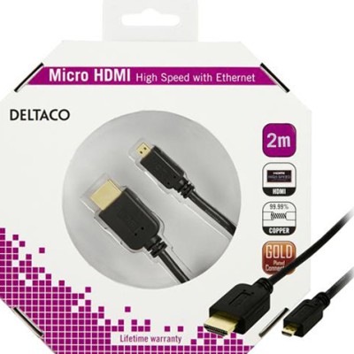 DELTACO HDMI to Micro HDMI cable 2m