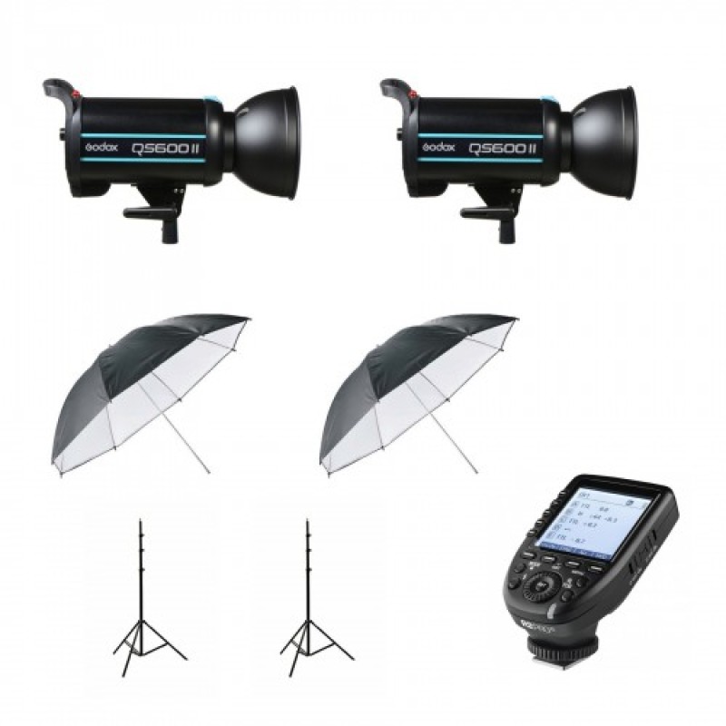 Godox QS600 II Twin Head Umbrella Kit