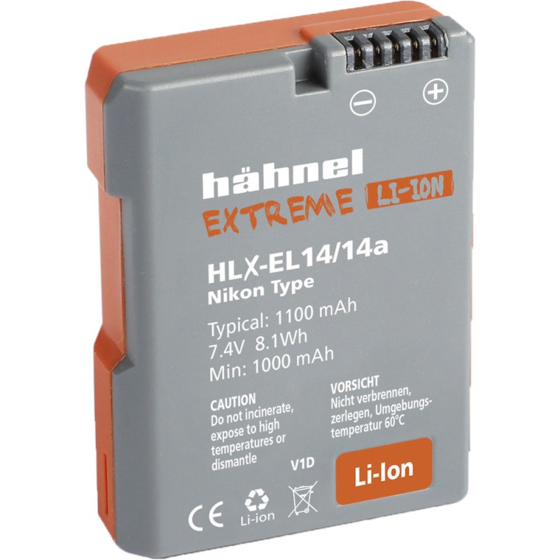 Hahnel Nikon HLX-EL14 Extreme Battery (EN-EL14/14a Replacement Battery)