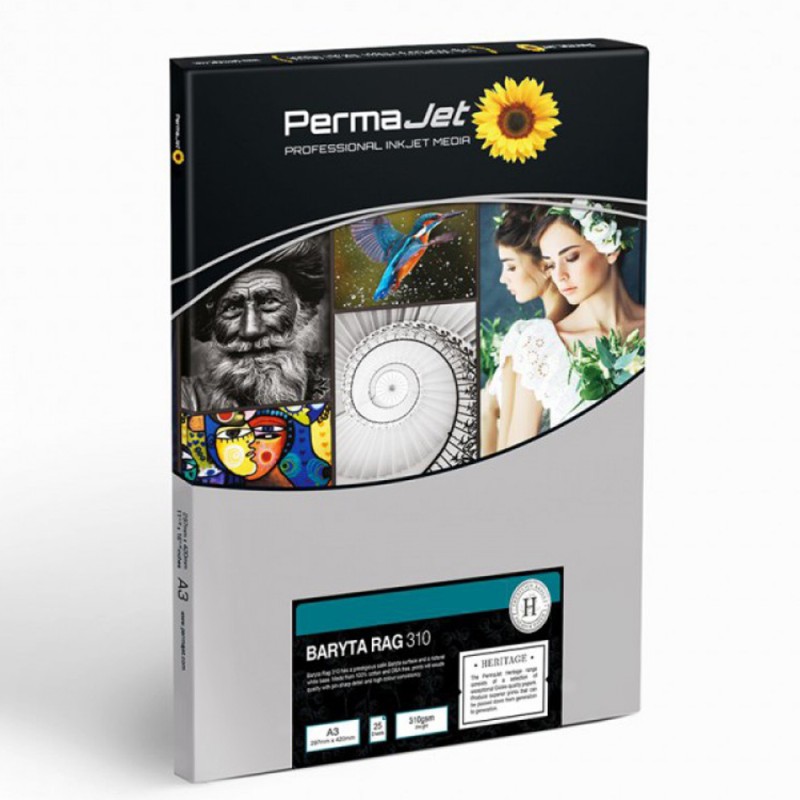 PermaJet Baryta Rag 310gsm A3 - 25 Sheets