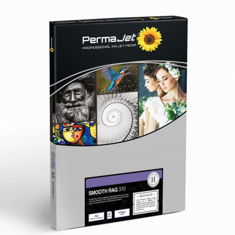 PermaJet Smooth Rag 310gsm A3 - 25 Sheets