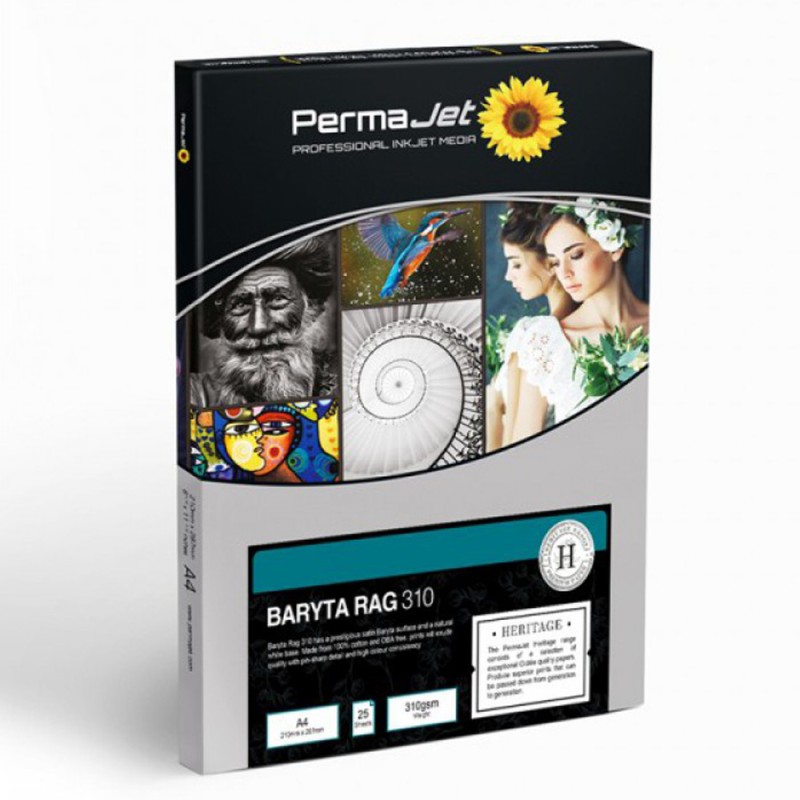 Permajet Baryta Rag 310gsm A4 - 25 sheets