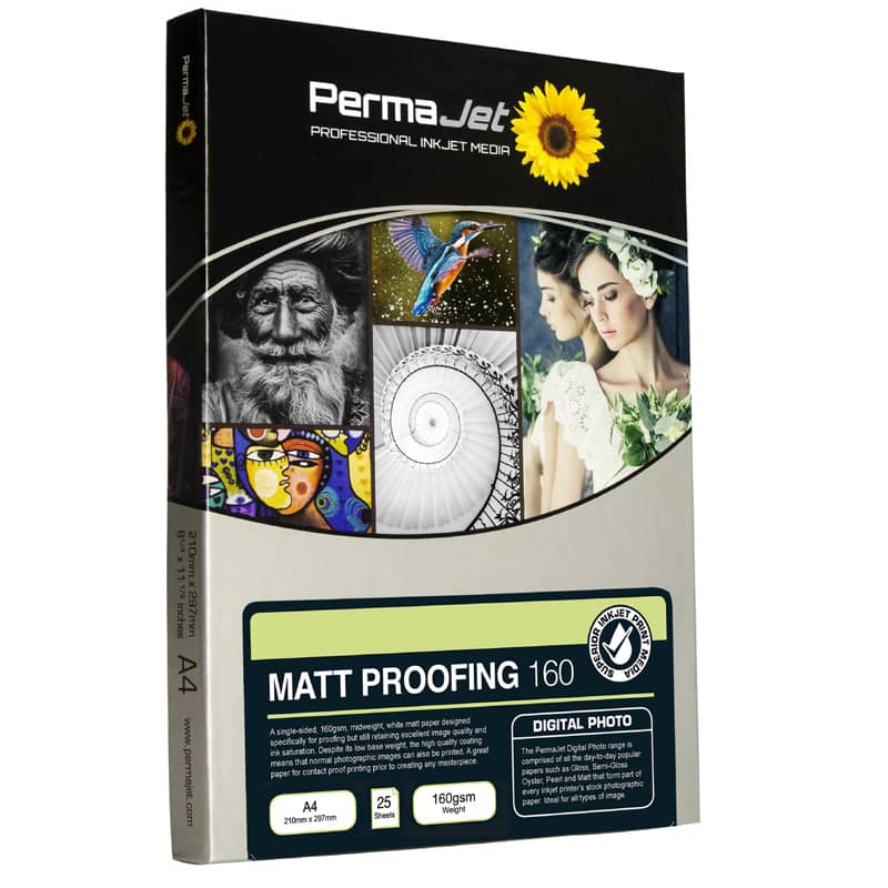 PermaJet Matt Proofing 160gsm Inkjet Paper A3 75 Sheets