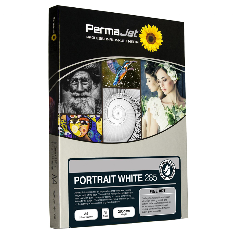 PermaJet Portrait White 285gsm Inkjet Paper A3 25 Sheets