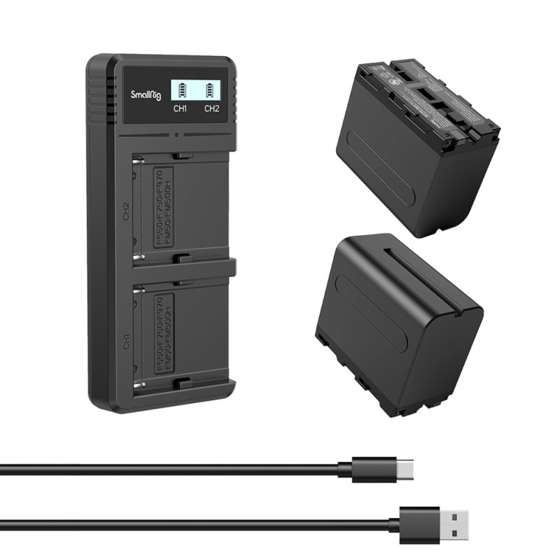 SmallRig 3823 NP-F970 Battery and Charger Kit