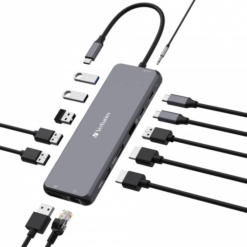 Verbatim USB-C Pro Multiport Hub CMH-13: 13 Ports