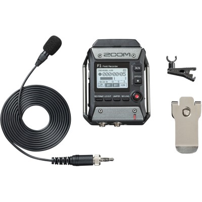 Zoom F1 Field Recorder + Lavalier Mic